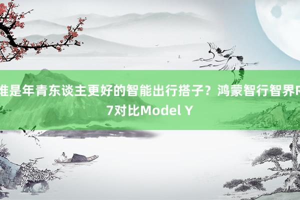 谁是年青东谈主更好的智能出行搭子？鸿蒙智行智界R7对比Model Y